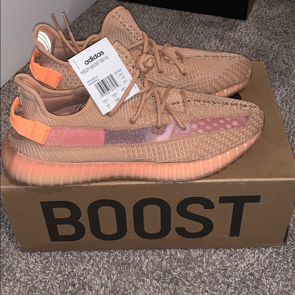 Brand New Clay Adidas Yeezy Boost 350 V2 Size 14